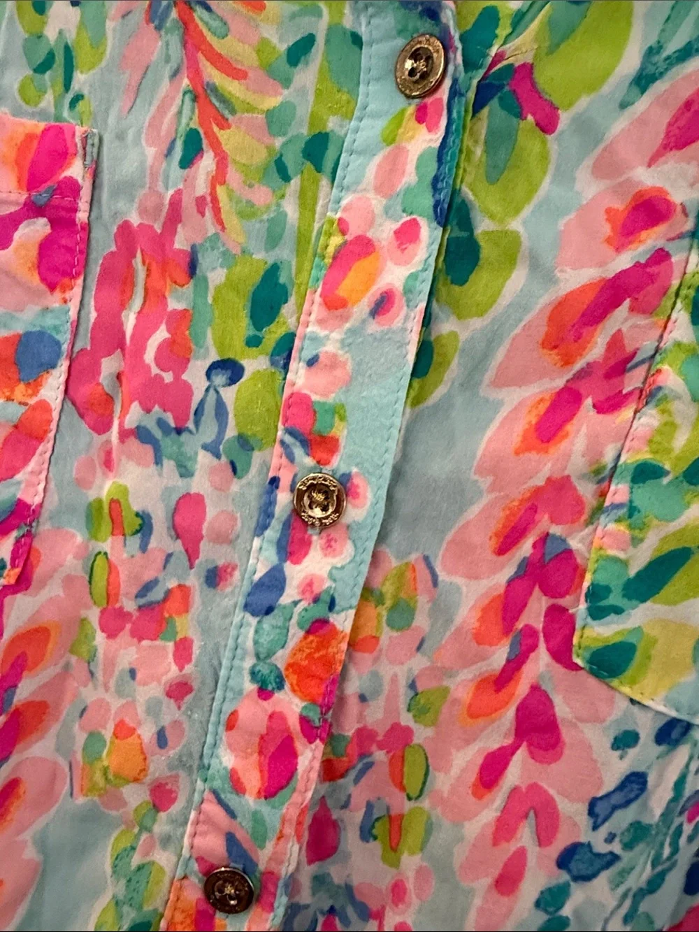 Lilly Pulitzer Neon Floral Cover Up - Picture 3 of 6